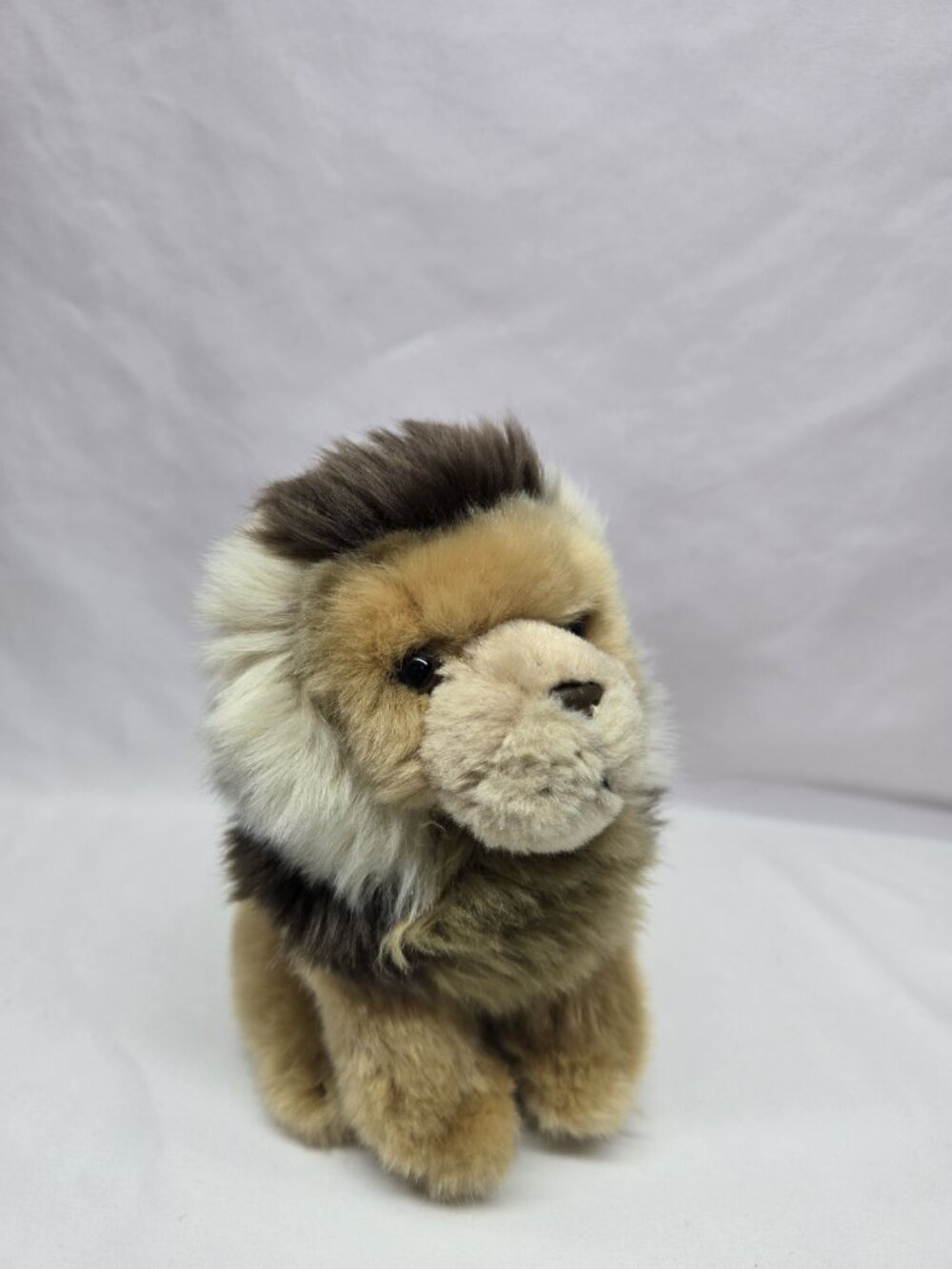 WWF World Wildlife Foundation Lion Plush Toy 7" Stuffed Animal No Whiskers